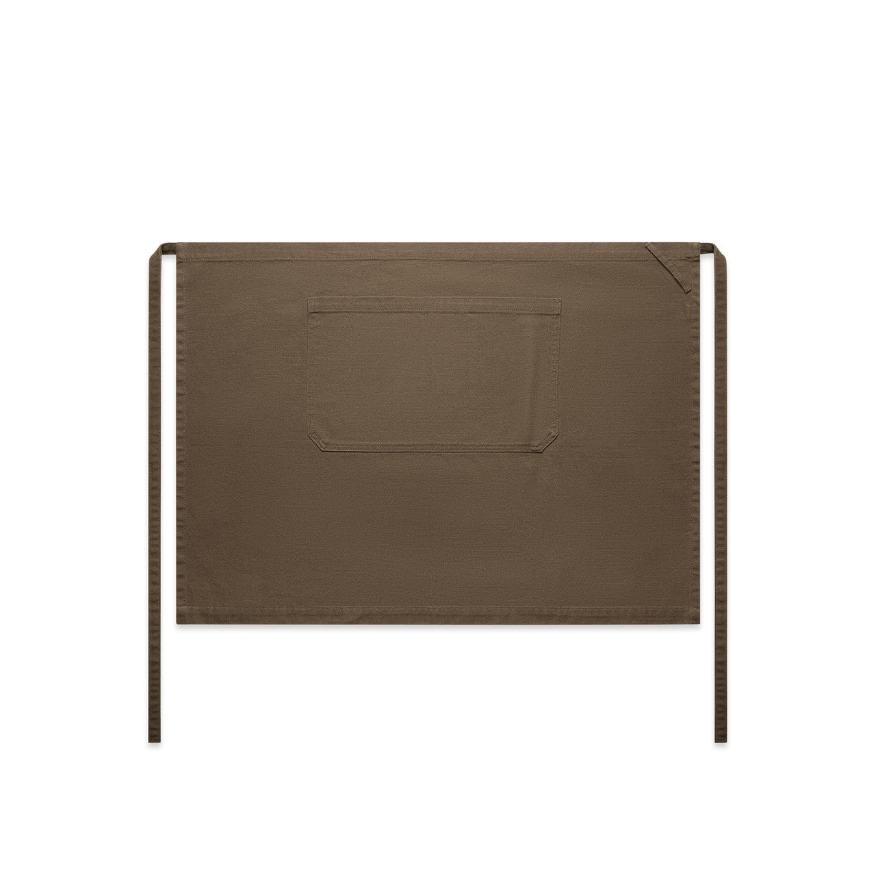1081 Canvas Half Apron in Walnut
