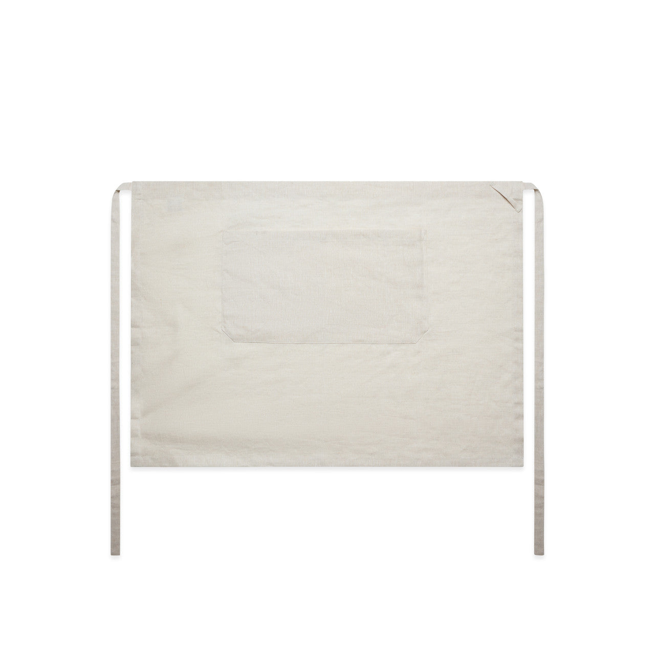1087 Linen Half Apron in Natural