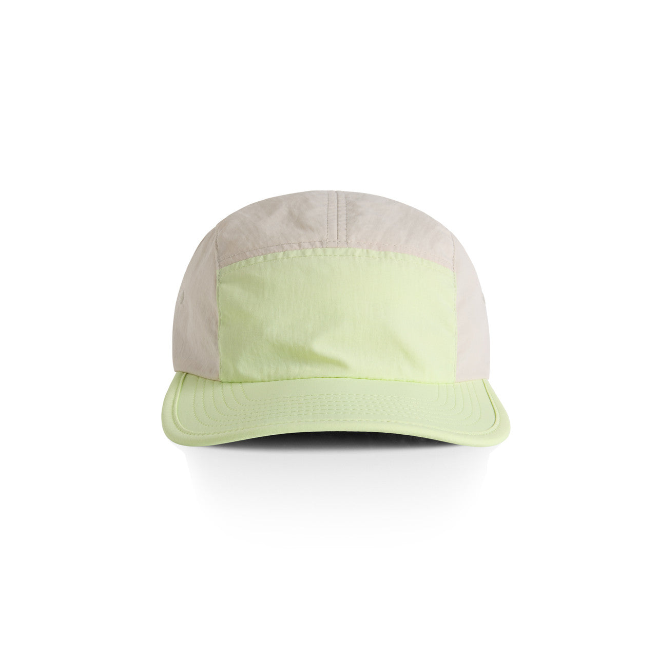 1105 Finn 2-Tone Nylon Cap in Lime/Bone