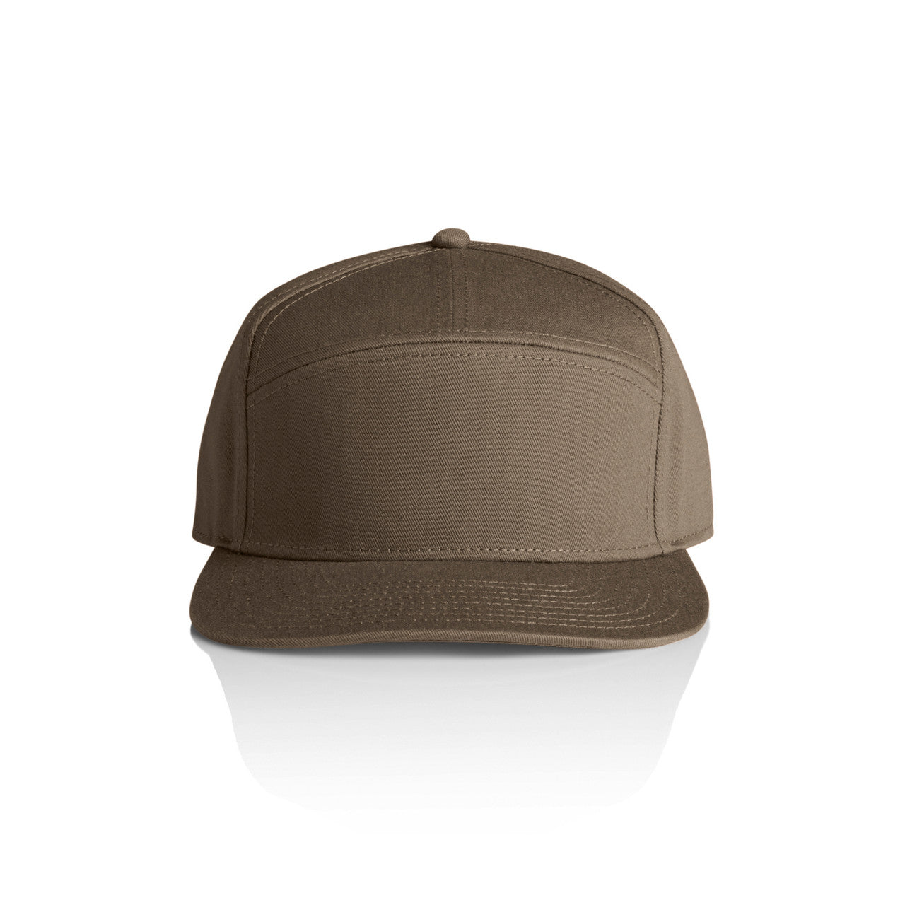 1184 Stock 7-Panel Cap in Walnut