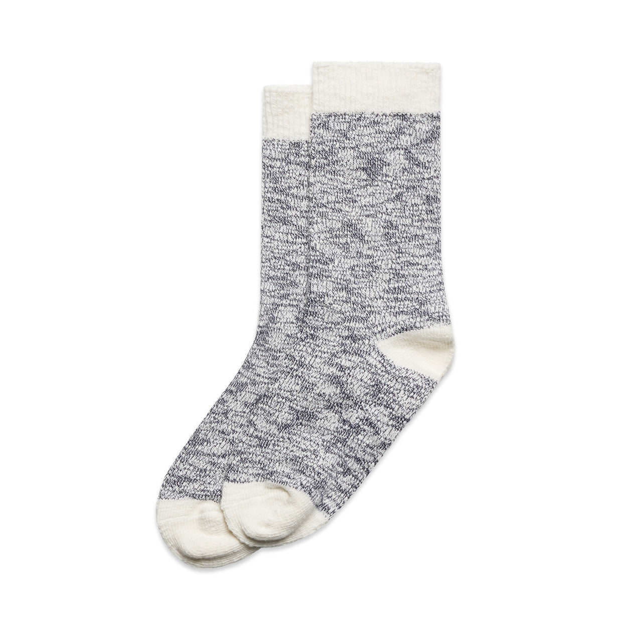 1217 Slub Socks (2Pk) in Midnight/Natural