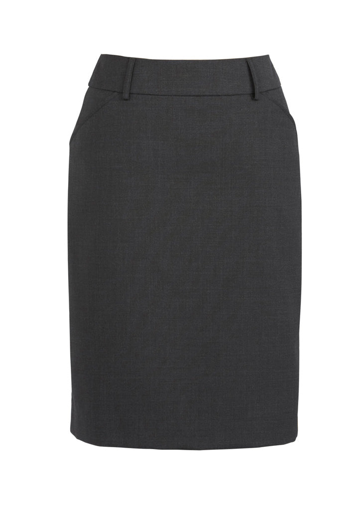 Womens Comfort Wool Stretch Multi-Pleat Skirt 24015