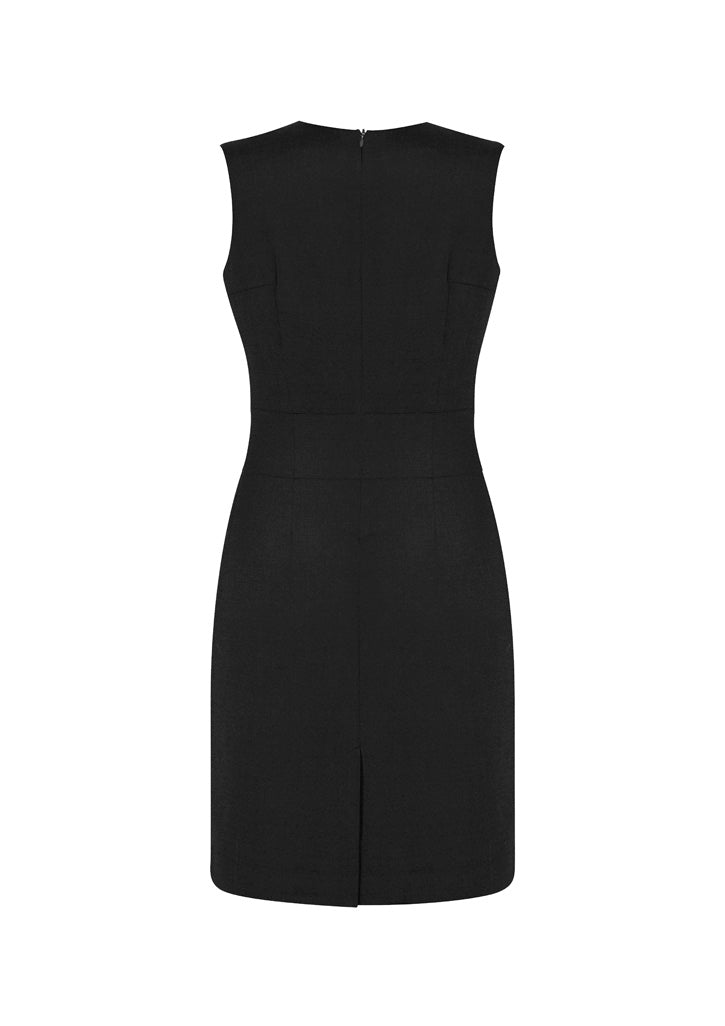 Womens Comfort Wool Stretch Sleeveless V-Neck Dress 34021