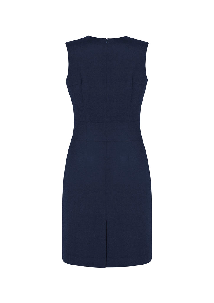 Womens Comfort Wool Stretch Sleeveless V-Neck Dress 34021