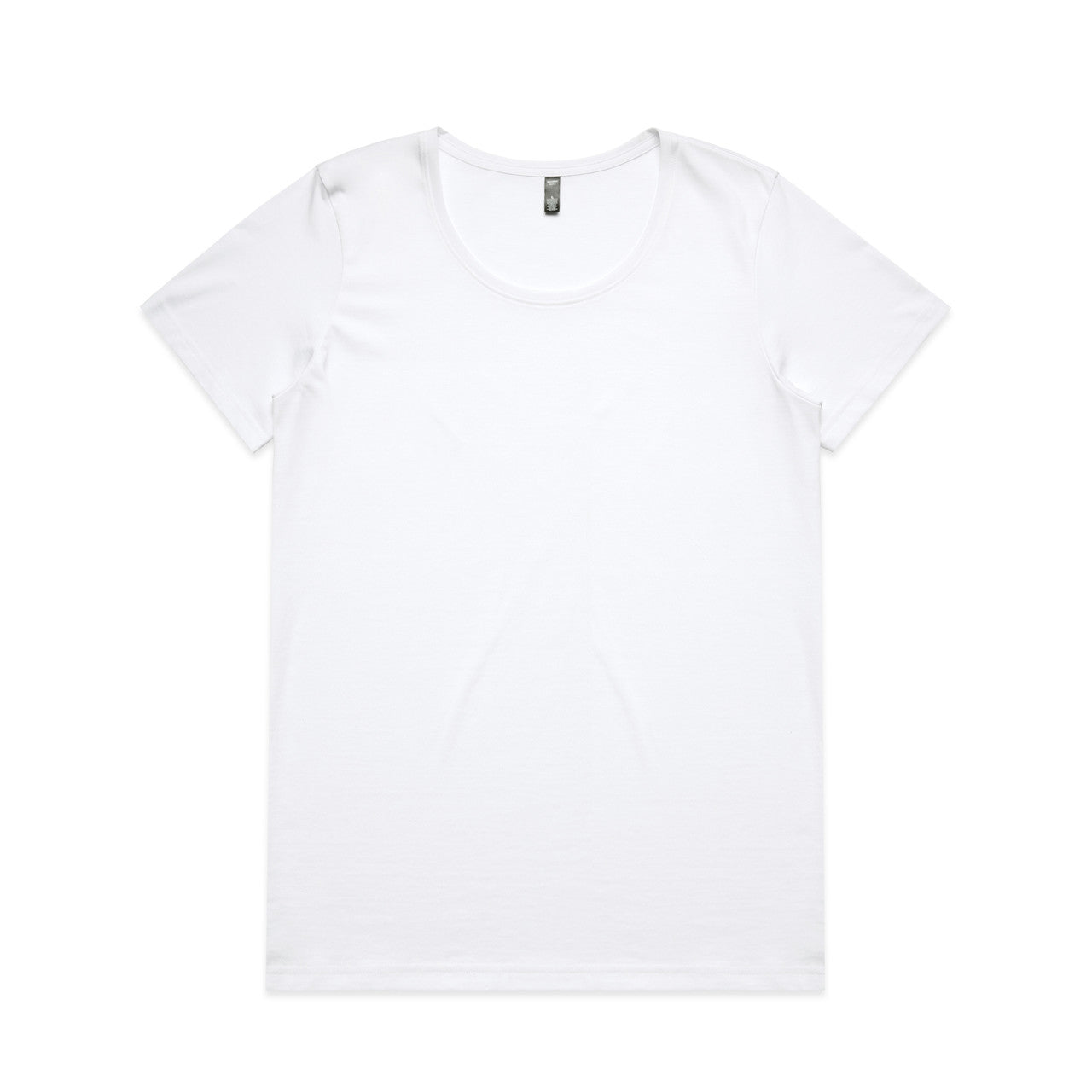 4019 Wos Maple Scoop Tee in White