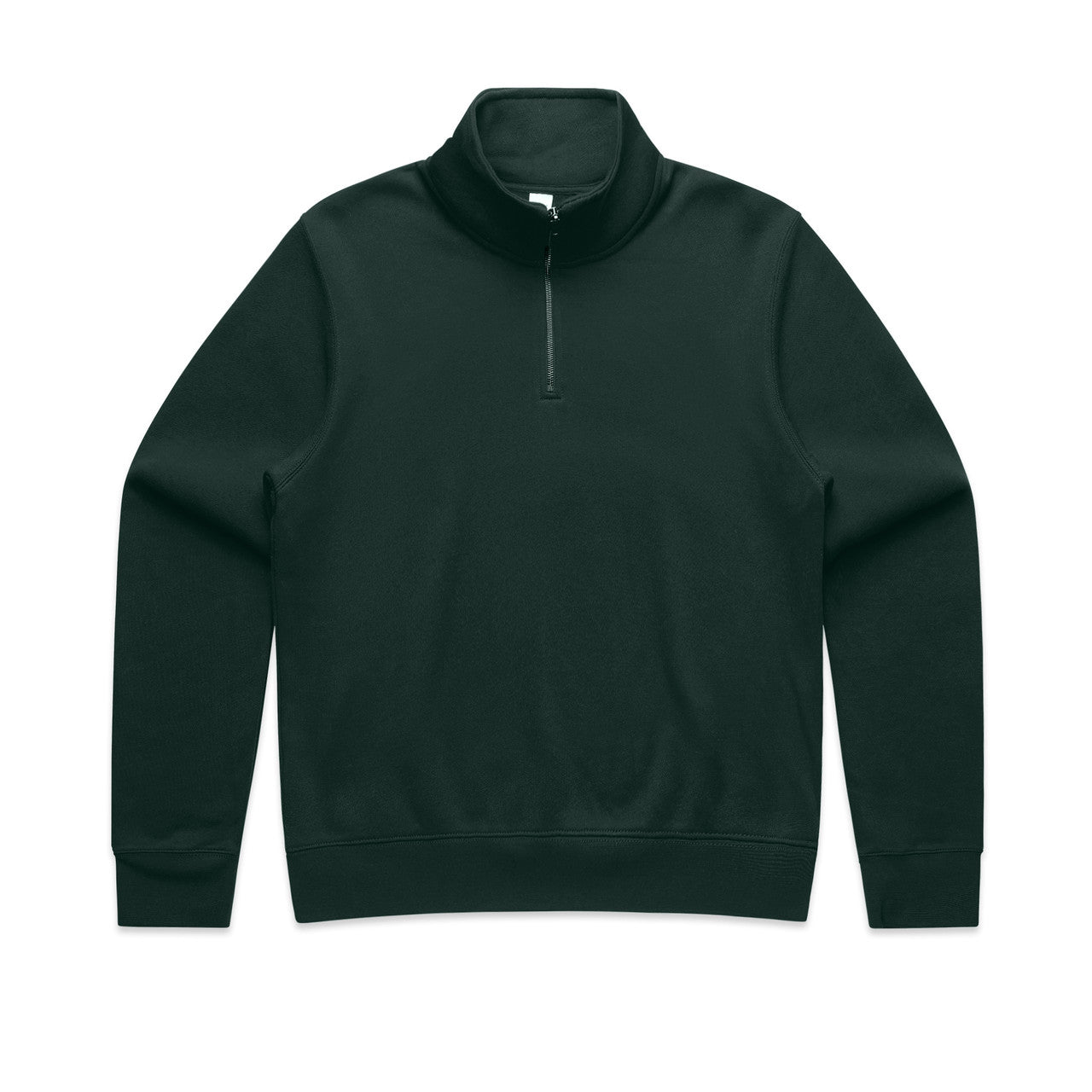 4125 Wos Half Zip Crew in Pine Green