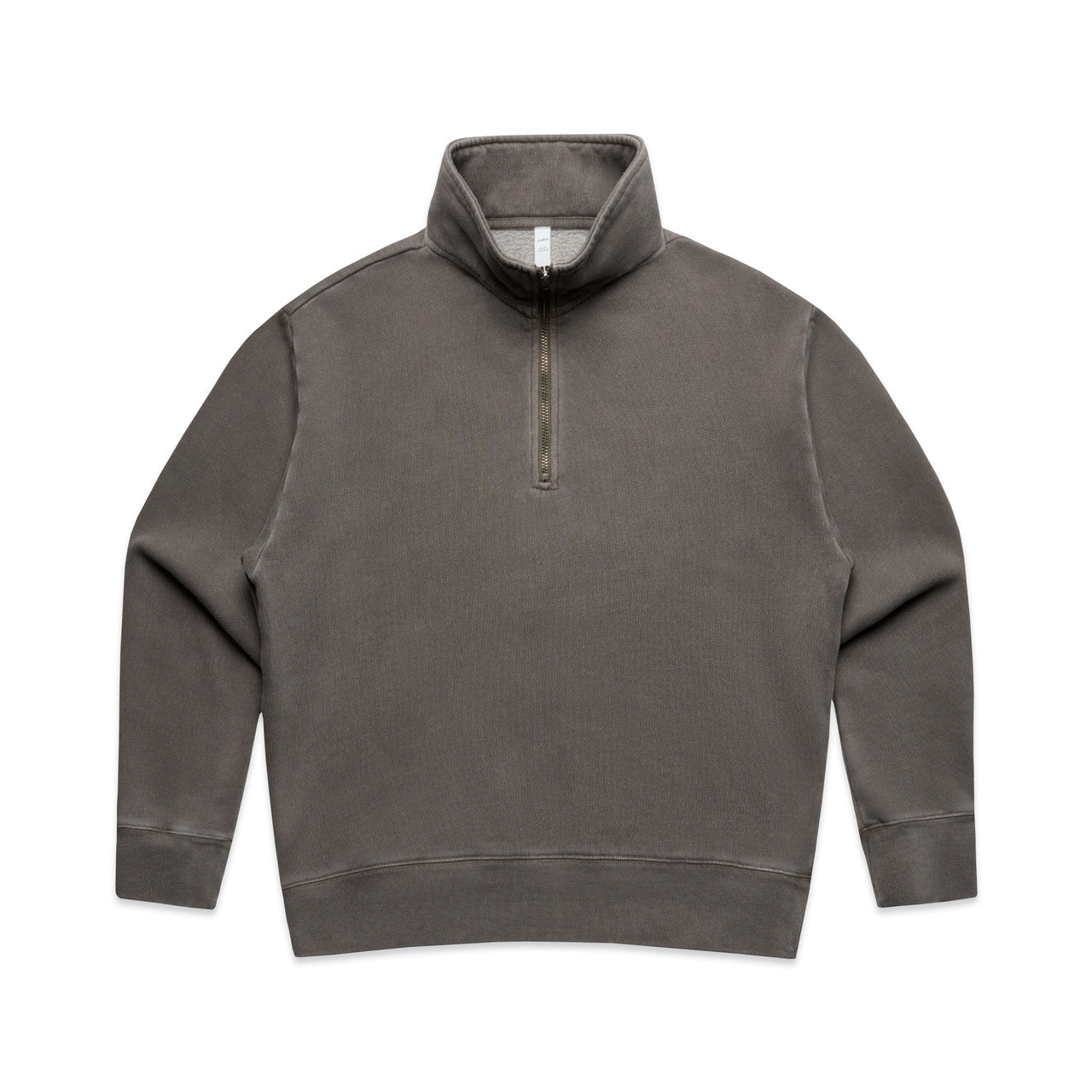 4167 Wos Relax Faded Half Zip in Faded Grey