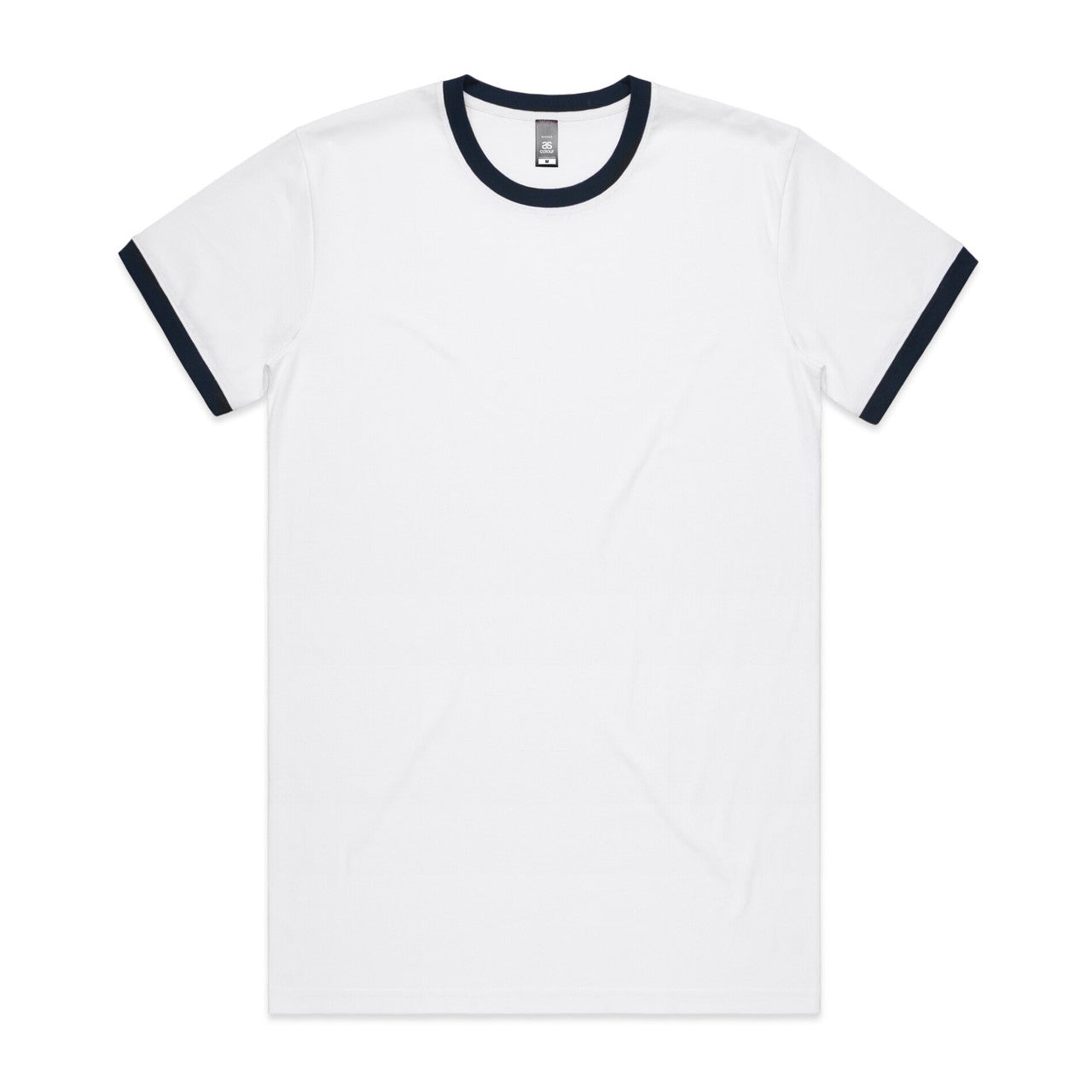 5053 Ringer Tee in White/Navy