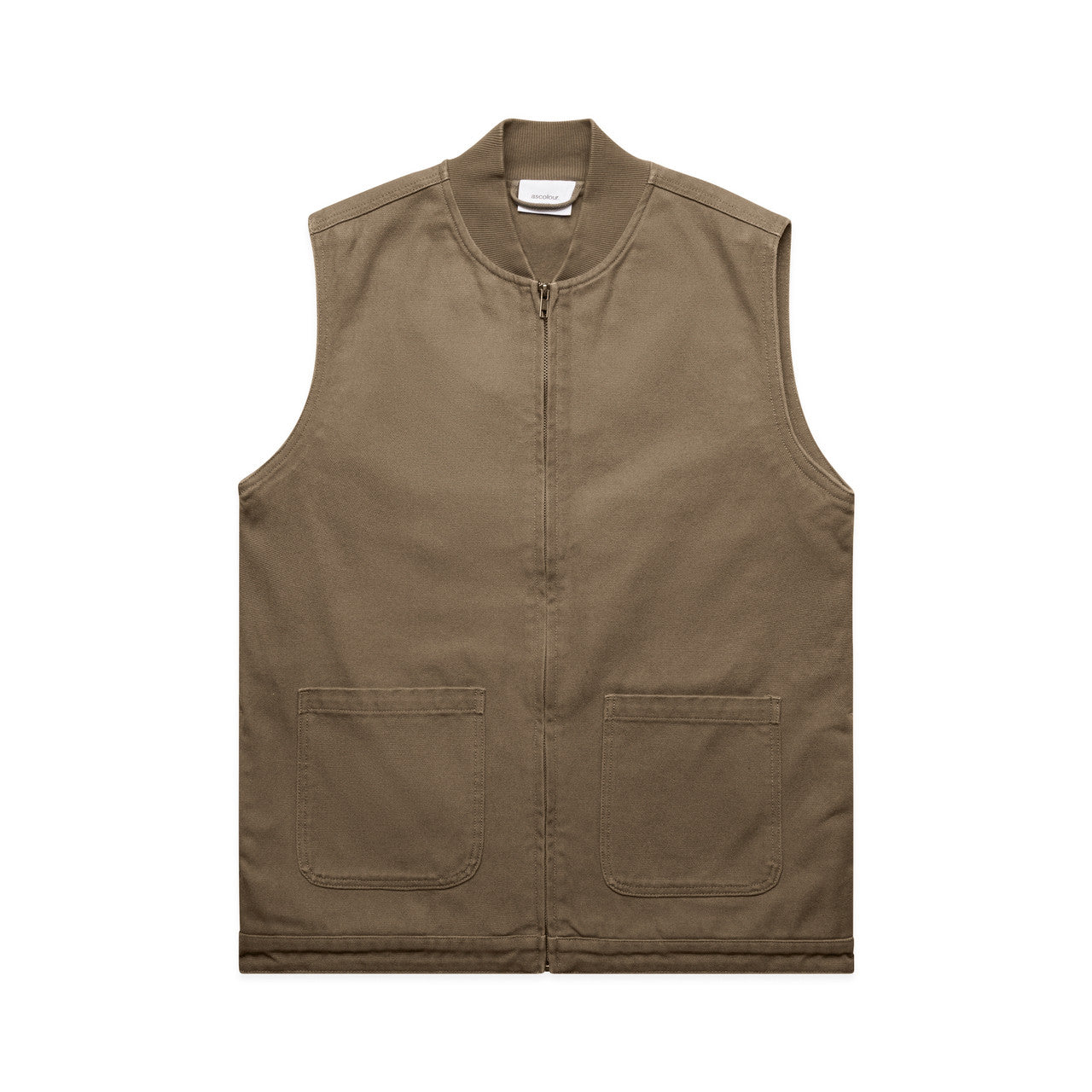 5528 Canvas Heavy Vest in Walnut