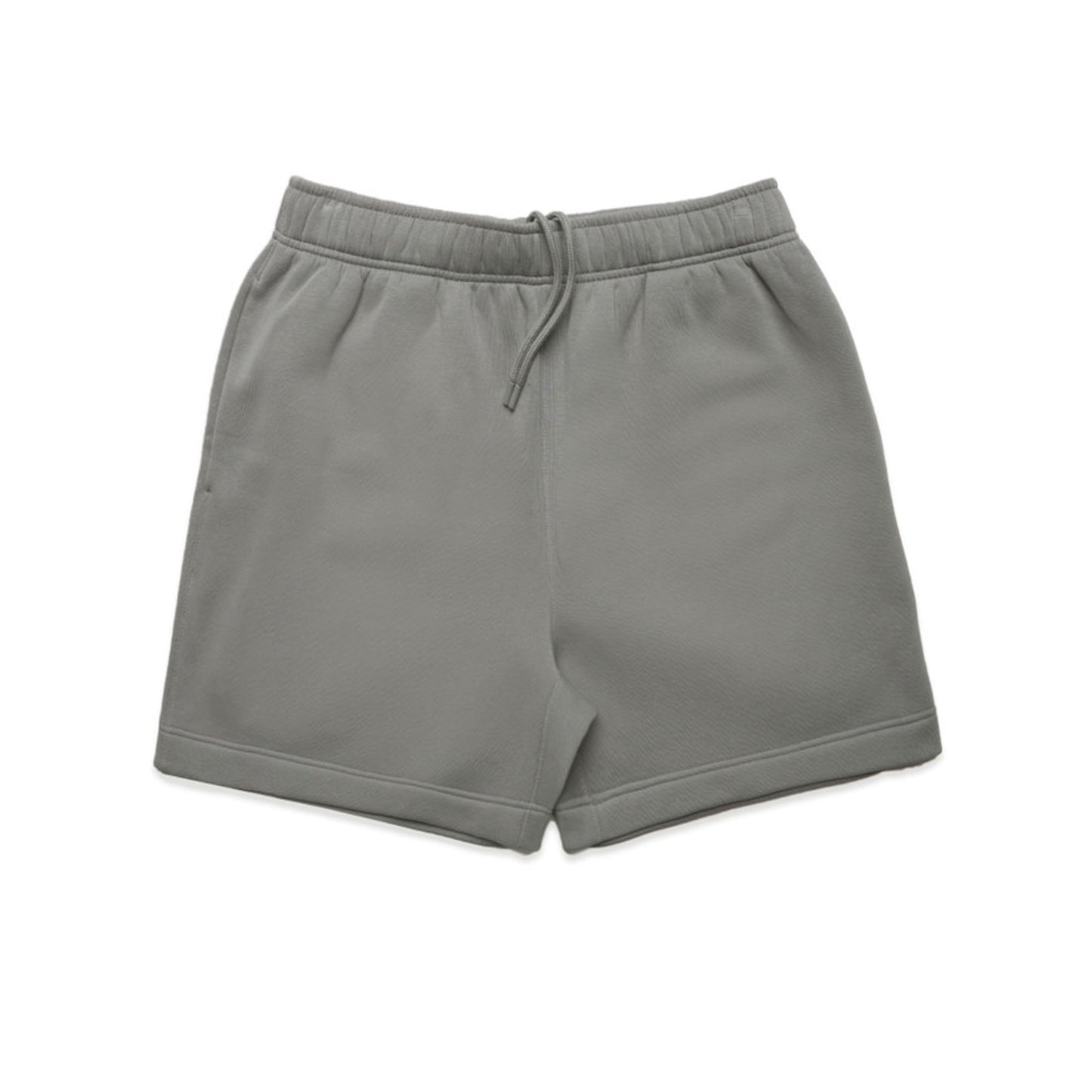 Gray shorts on a white background