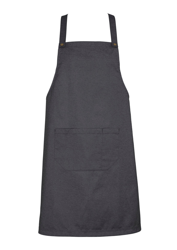 Biz Collection Urban Bib Apron - Slate