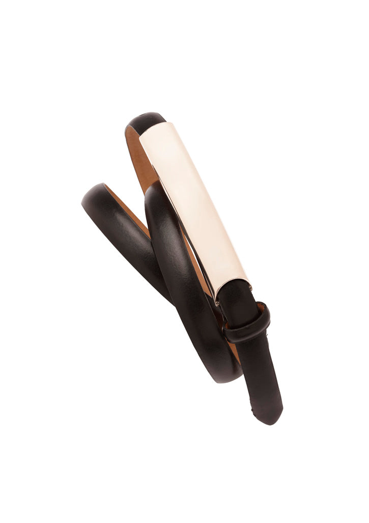 Biz Collection Womens Slimline Belt - Black
