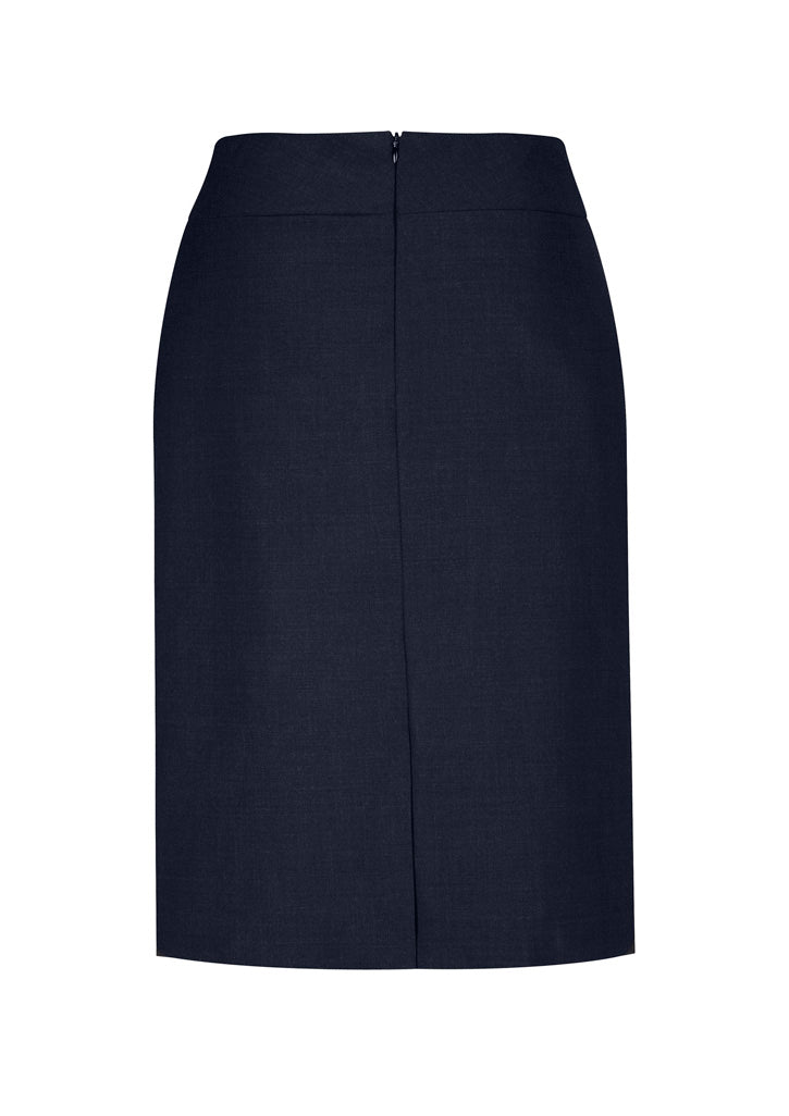 Biz Collection Womens Classic Below Knee Skirt - Navy