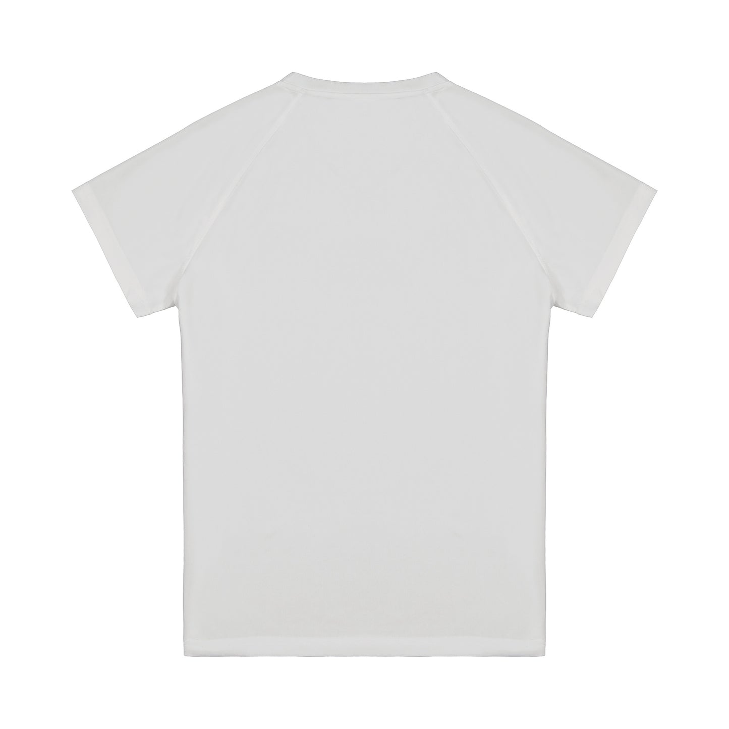 Plain white t-shirt on a white background