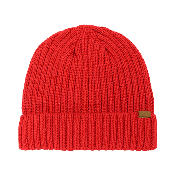 Rib Knitted Cuffed Beanie