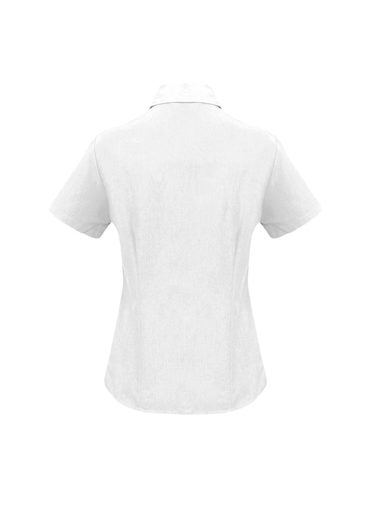 Biz Collection Womens Oasis Short Sleeve Shirt - White