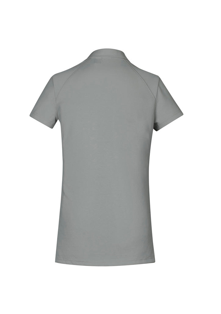 Biz Collection Womens Byron Short Sleeve Polo - Silver