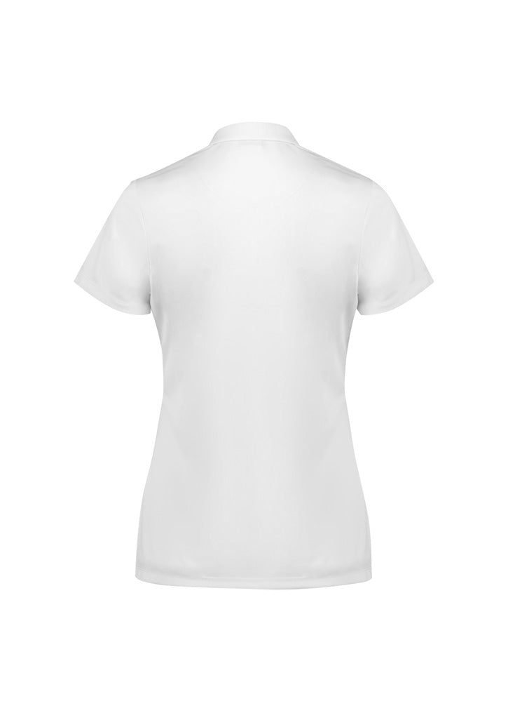 Biz Collection Womens Action Short Sleeve Polo - White