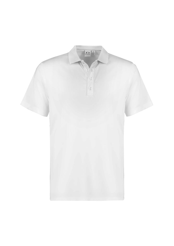 Biz Collection Mens Action Short Sleeve Polo - White