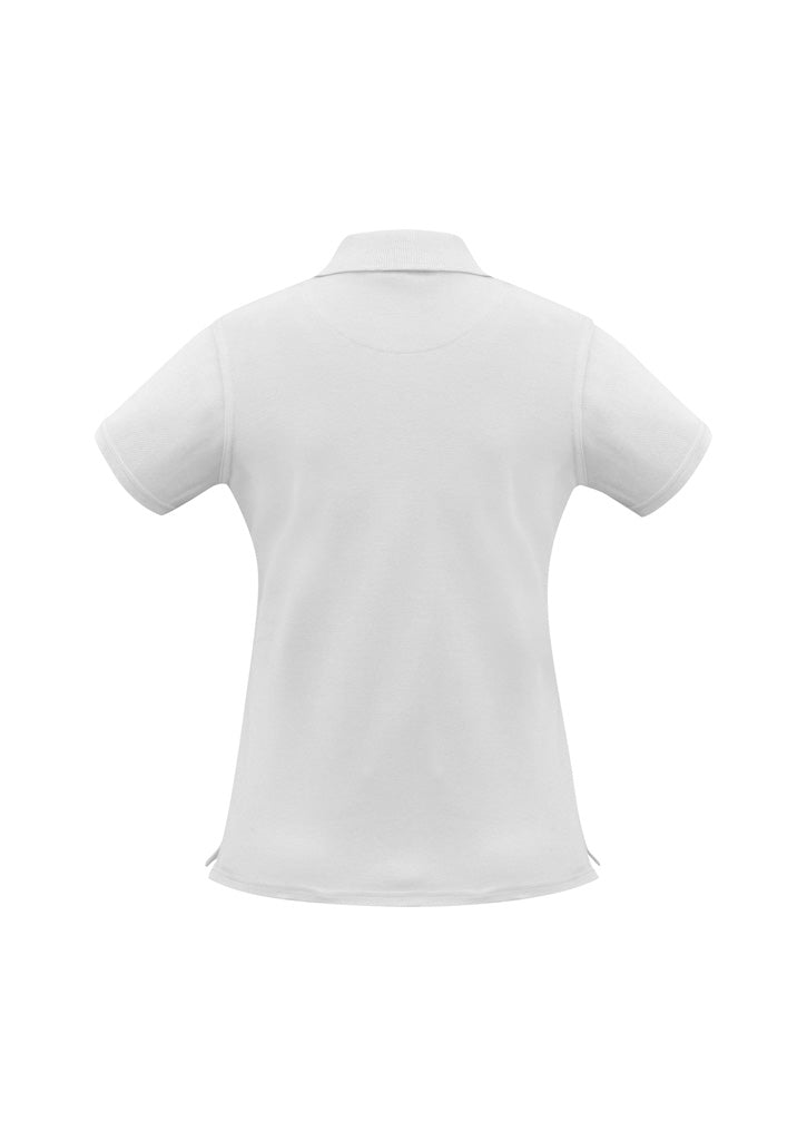 Biz Collection Womens Neon Short Sleeve Polo - White