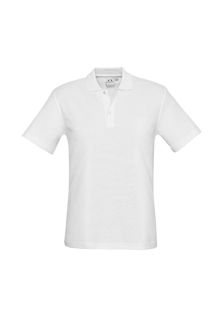 Biz Collection Kids Crew Short Sleeve Polo - White