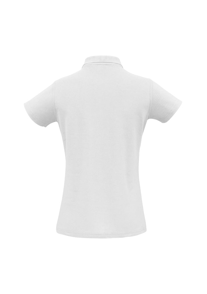 Biz Collection Womens Crew Short Sleeve Polo - White