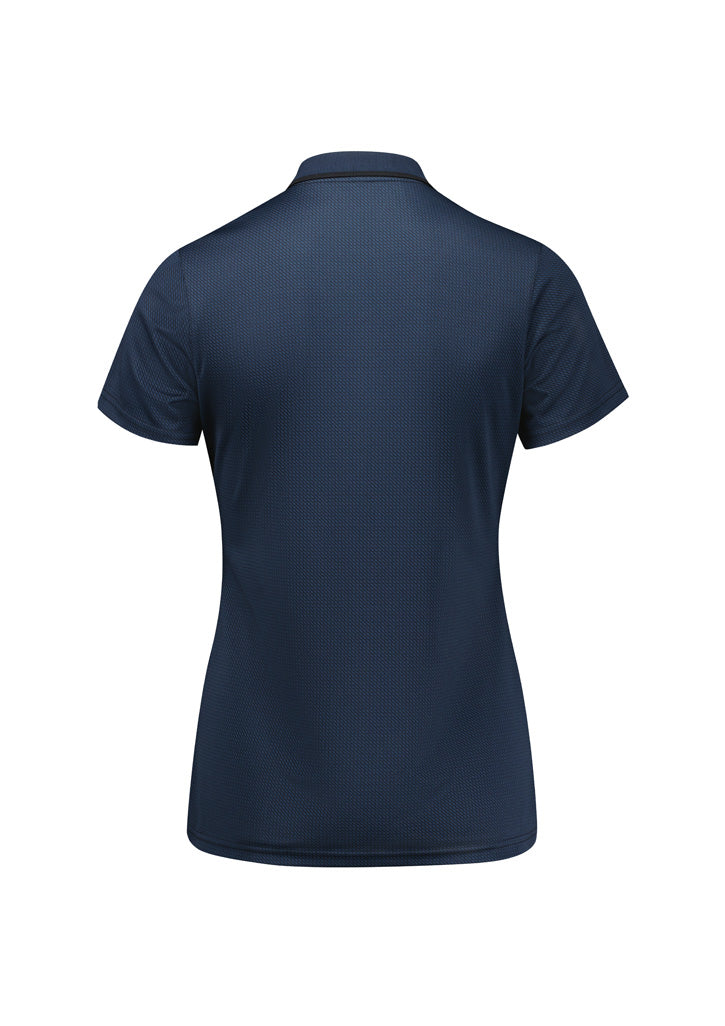 Biz Collection Womens Echo Short Sleeve Polo - Carbon Blue
