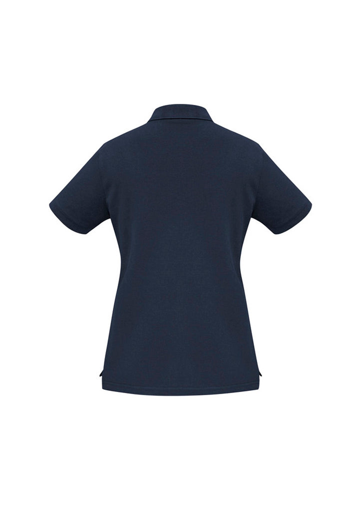 Biz Collection Womens Oceana Short Sleeve Polo - Navy