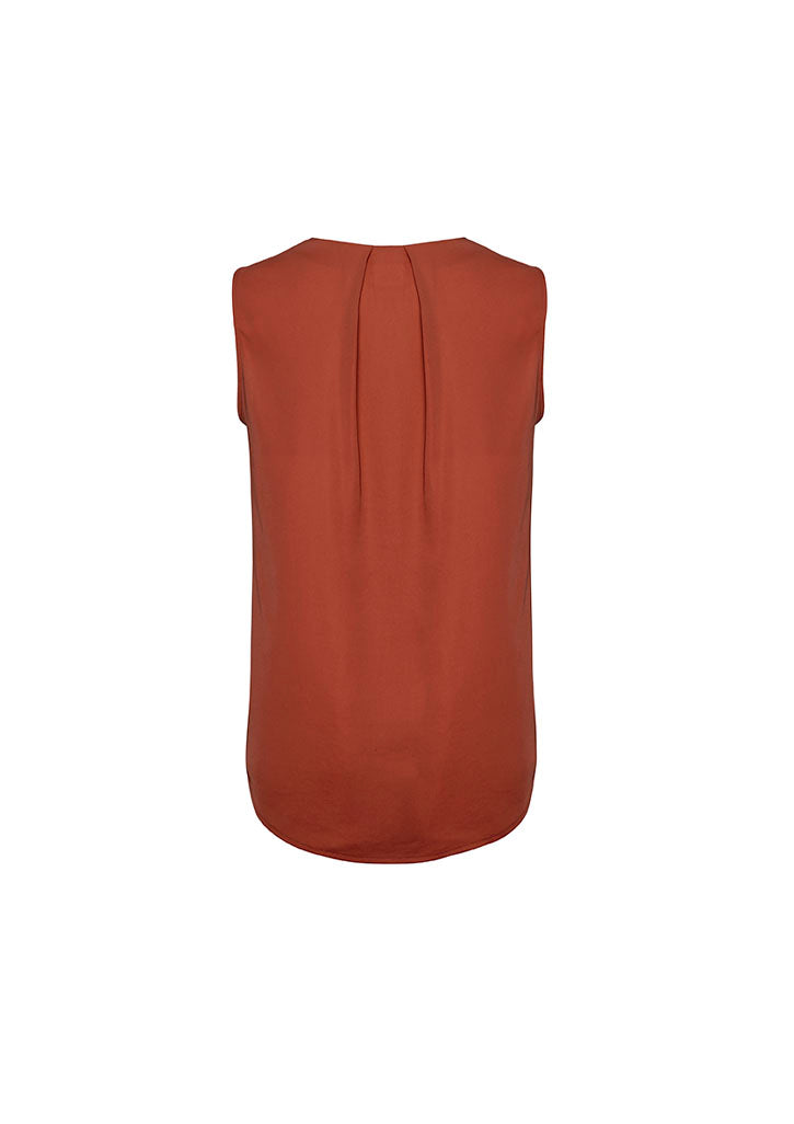 Womens Estelle Sleeveless Pleat Detail Blouse RB973LN