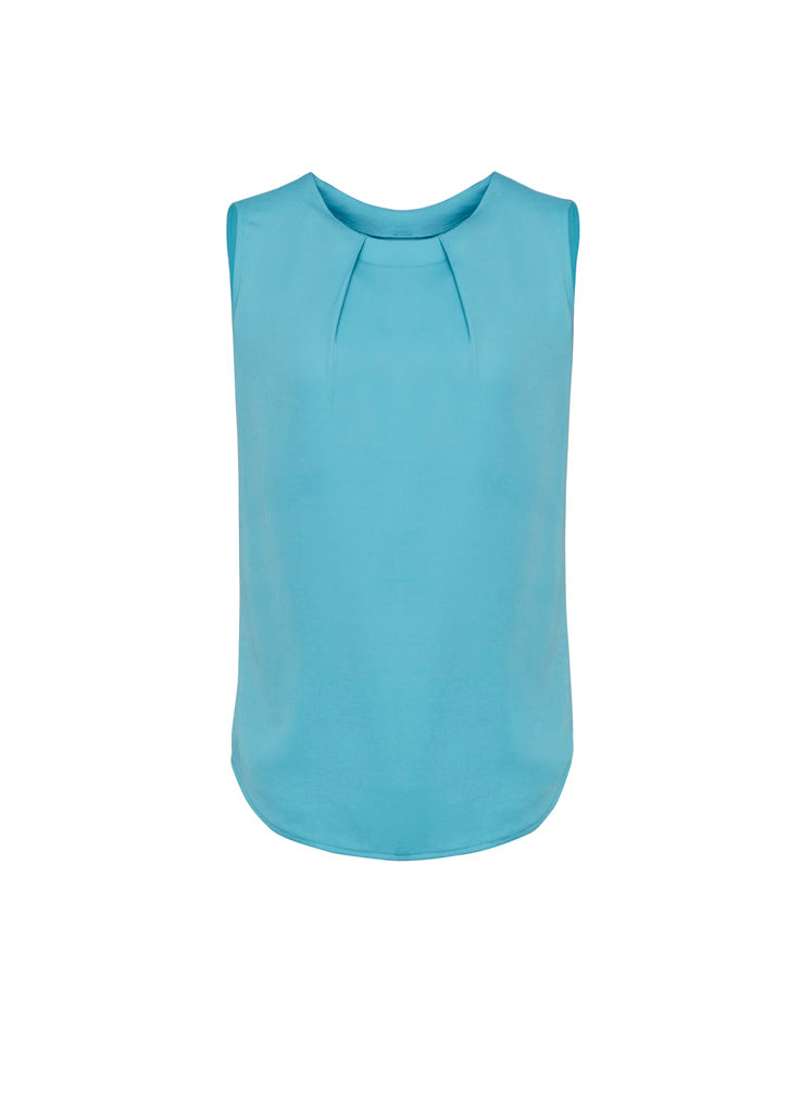 Womens Estelle Sleeveless Pleat Detail Blouse RB973LN