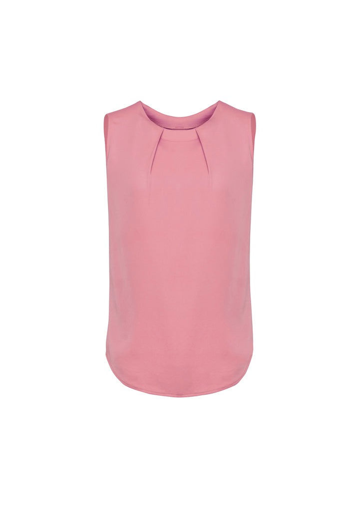 Womens Estelle Sleeveless Pleat Detail Blouse RB973LN