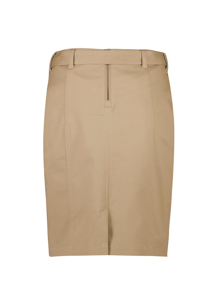 Womens Mid Waist Stretch Chino Skirt RGS264L