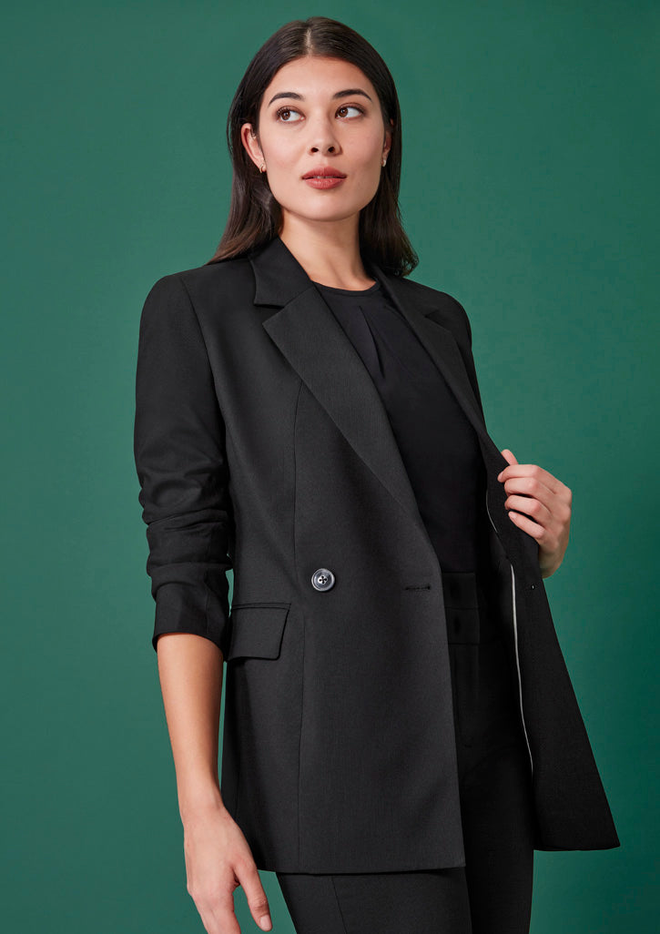 Womens Renew Double Breasted Longline Jacket RJ400L