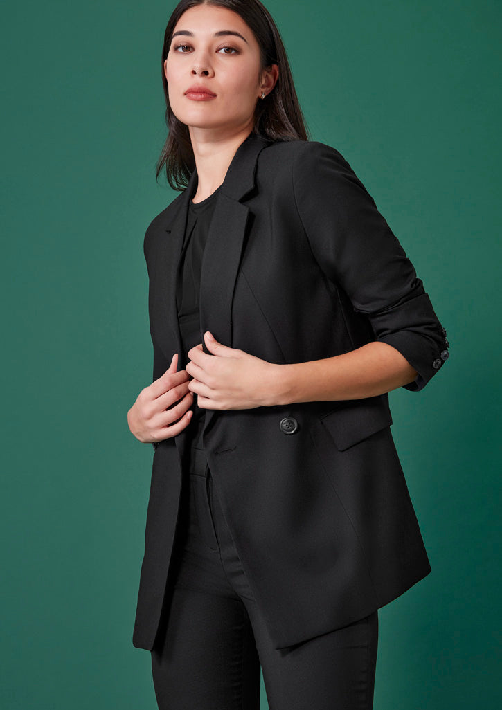 Womens Renew Double Breasted Longline Jacket RJ400L