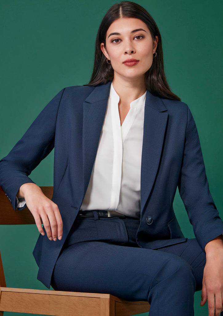 Womens Renew Single Button Mid Length Jacket RJ401L