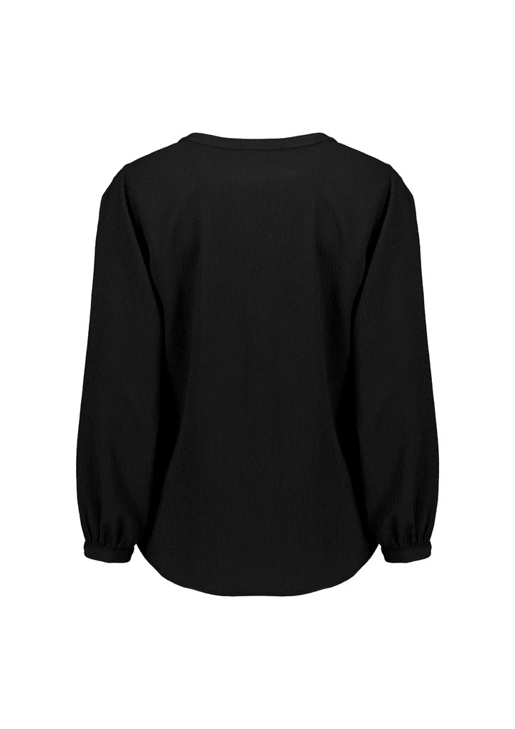 Womens Ruche Long Sleeve Blouse RU568LL