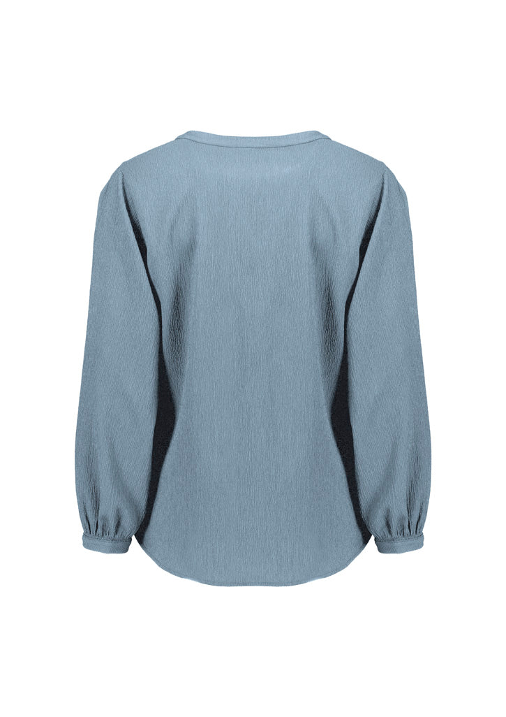 Womens Ruche Long Sleeve Blouse RU568LL