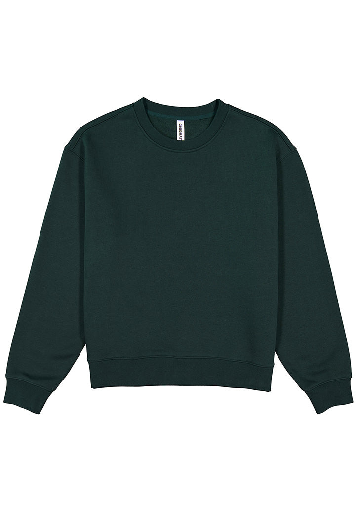 Good Mates Womens Everyday Crew Sweatshirt - Scarab Green