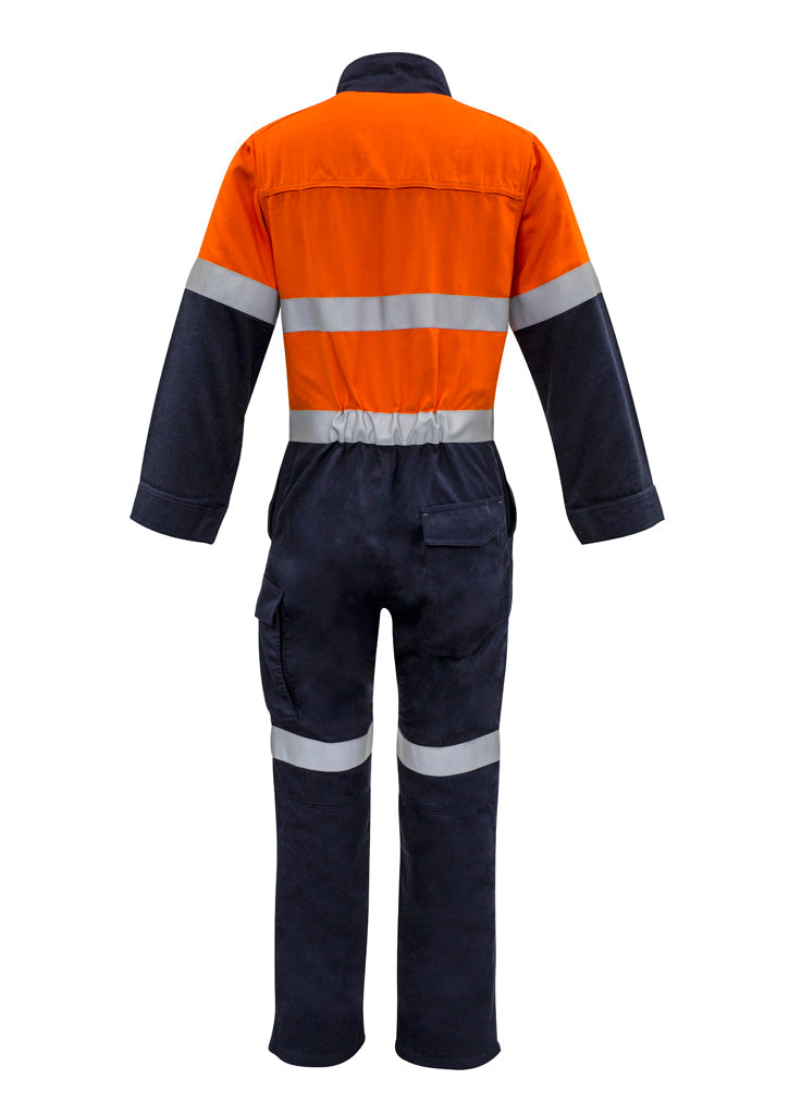 Mens Orange Flame Overall - Hoop Taped ZC525