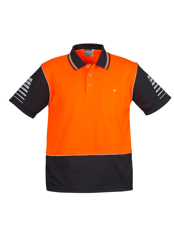 Mens Hi Vis Zone Short Sleeve Polo ZH236