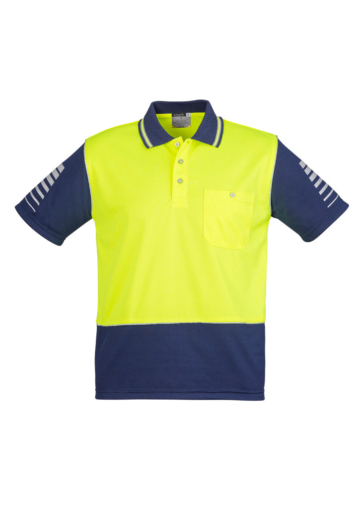 Mens Hi Vis Zone Short Sleeve Polo ZH236