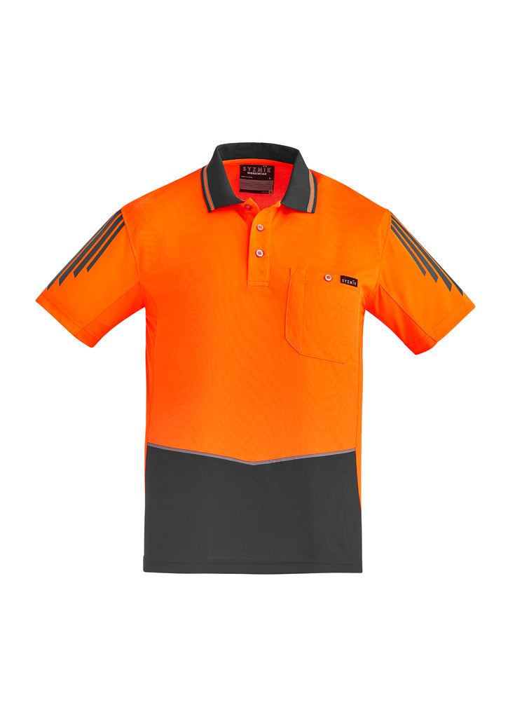 Mens Hi Vis Flux Short Sleeve Polo ZH315