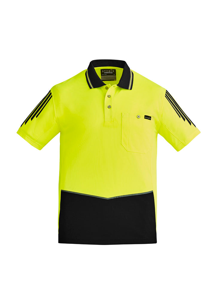 Mens Hi Vis Flux Short Sleeve Polo ZH315