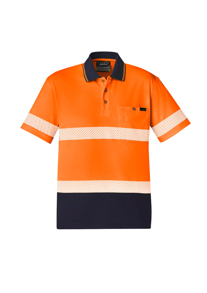 Unisex Hi Vis Segmented Tape Short Sleeve Polo ZH535