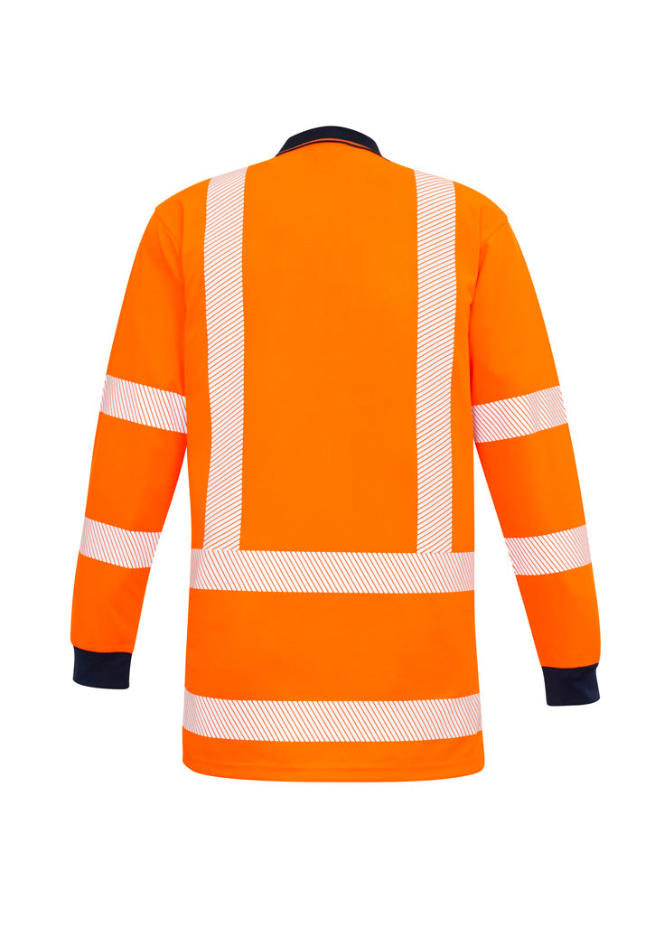 Mens TTMC-W23 Segmented Tape Long Sleeve Polo ZH540