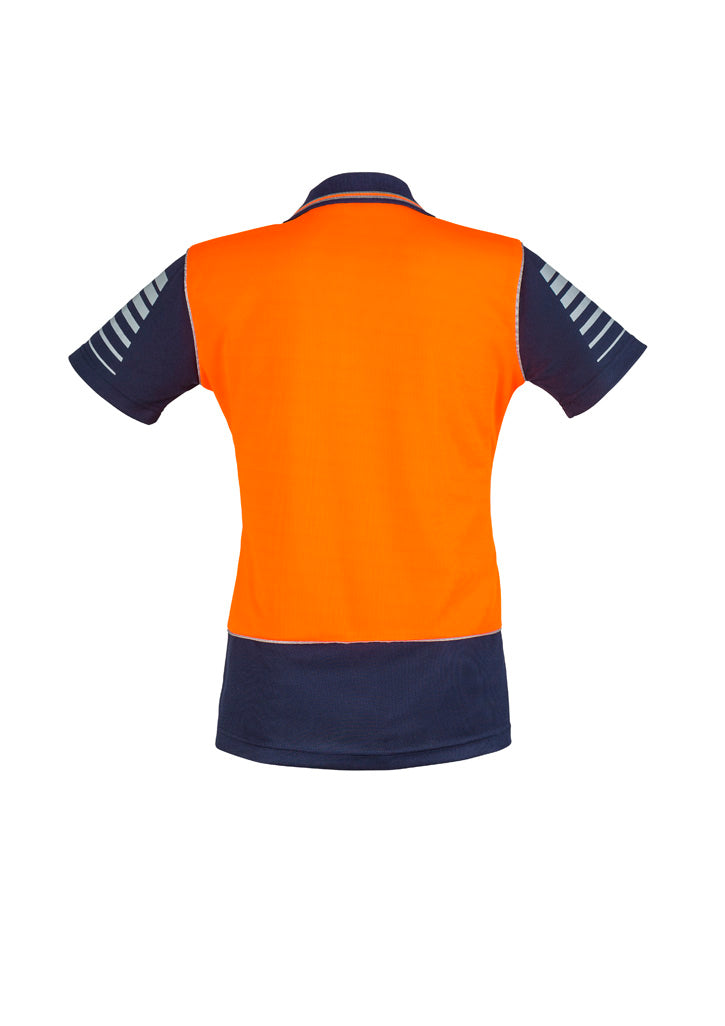 Womens Hi Vis Zone Short Sleeve Polo ZHL236