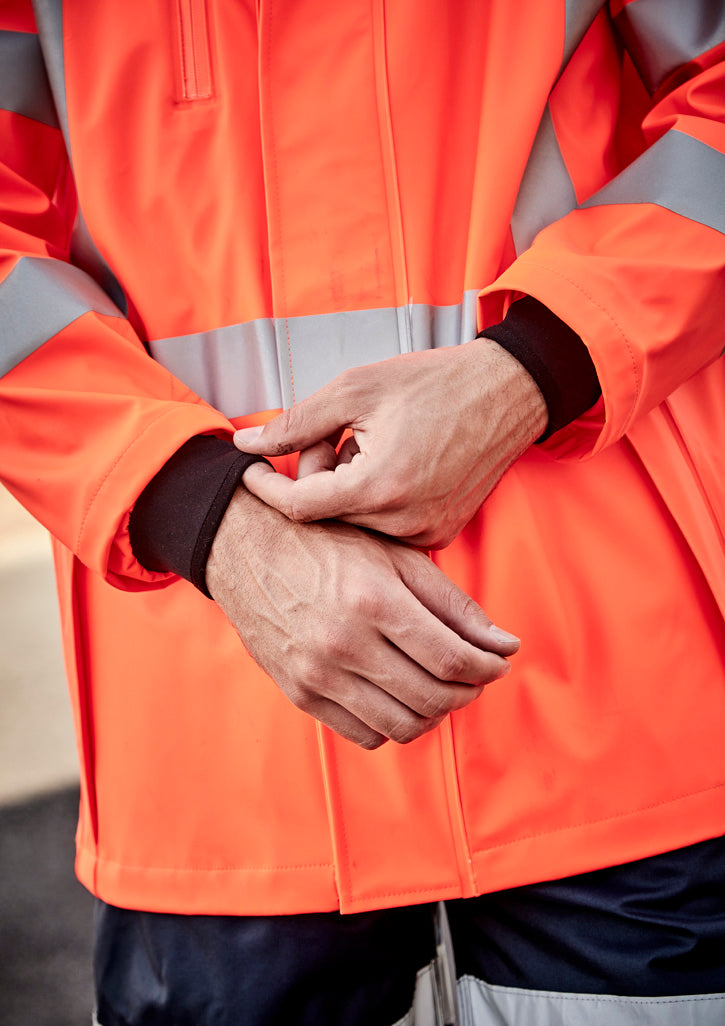 Mens TTMC-W23 Hi Vis X Back Heavy Duty Waterproof Jacket ZJ620-NZ