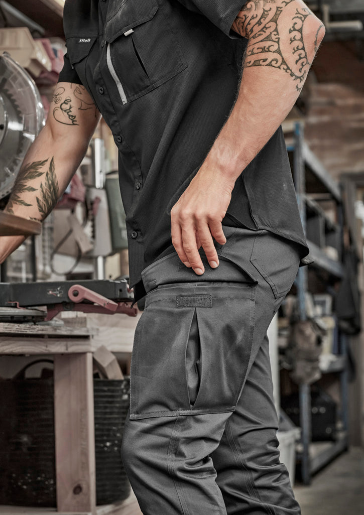 Mens Essential Basic Stretch Cargo Pant ZP230