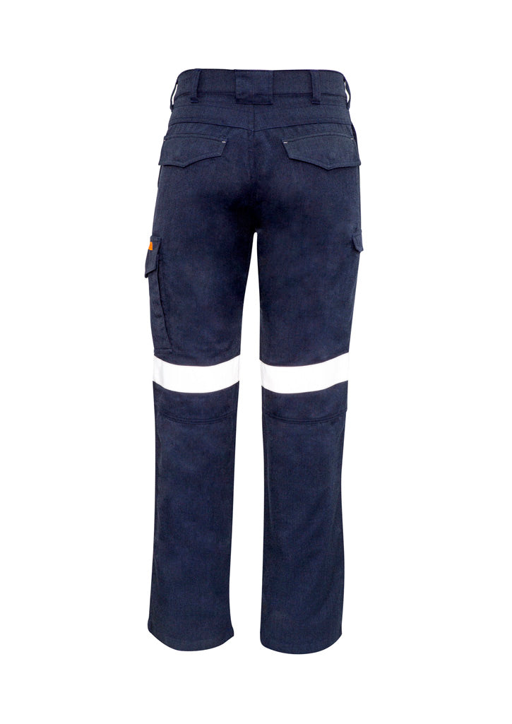 Mens Orange Flame Taped Cargo Pant (Regular) ZP521