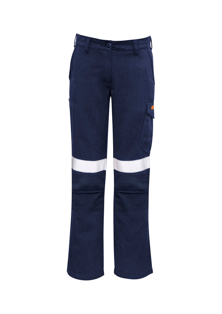 Womens Orange Flame Taped Cargo Pant ZP522